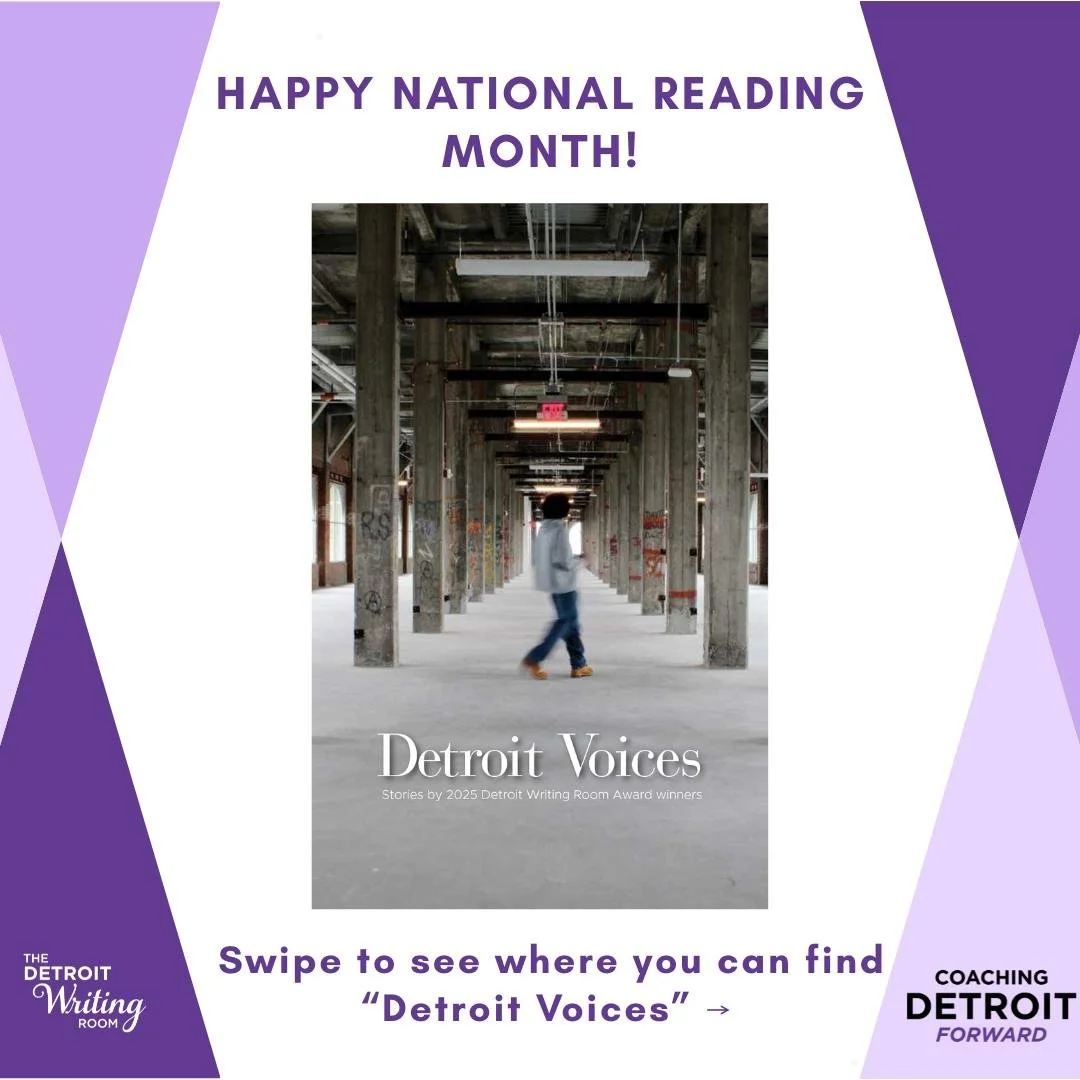 Happy National Reading Month! If you&rsquo;re looking for a good book by local writers, check out &ldquo;Detroit Voices&rdquo; featuring the 2025 DWR Award winners! 

You can find &ldquo;Detroit Voices&rdquo; on the shelves at @nextchapterbooksdetroi