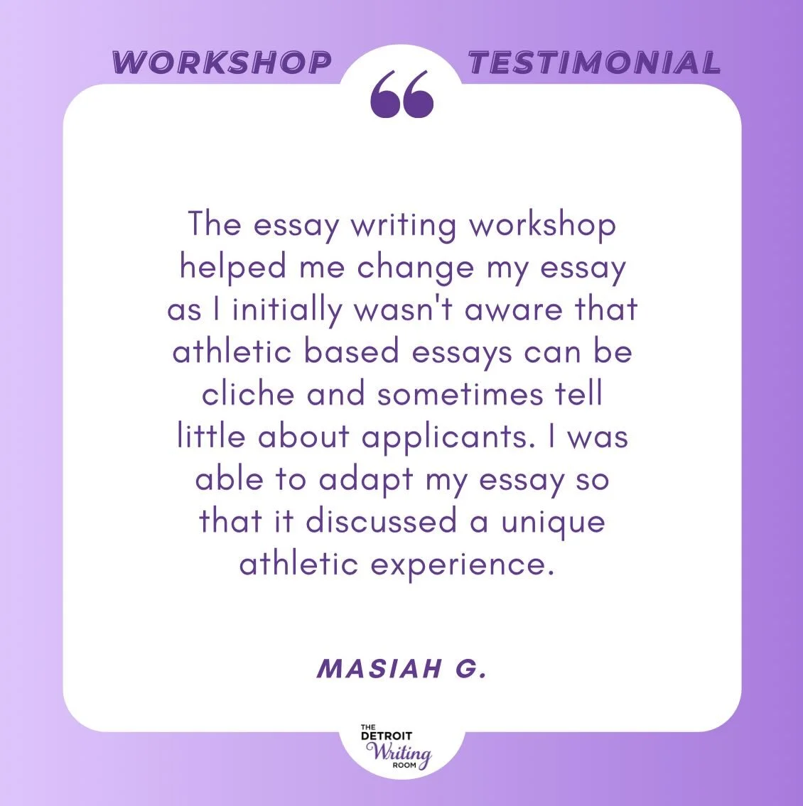 College application season is closer than you think &mdash; and applications for Detroit students to attend our College Essay Writing Workshop close June 1! 

Join @coachingdetroitforward this September at @michigancentraldetroit&rsquo;s @bgcgreaterd