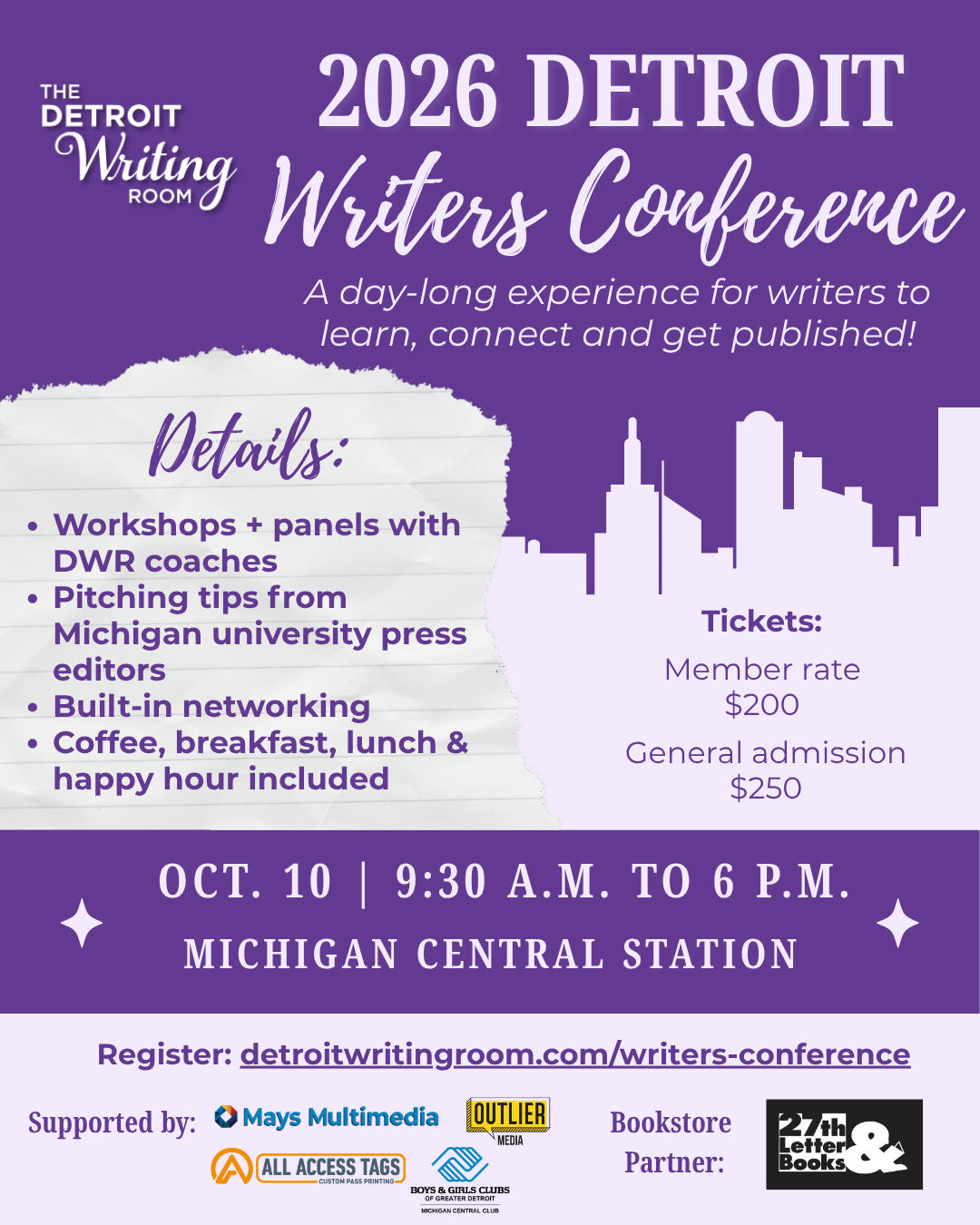2026 Detroit Writers Conference
