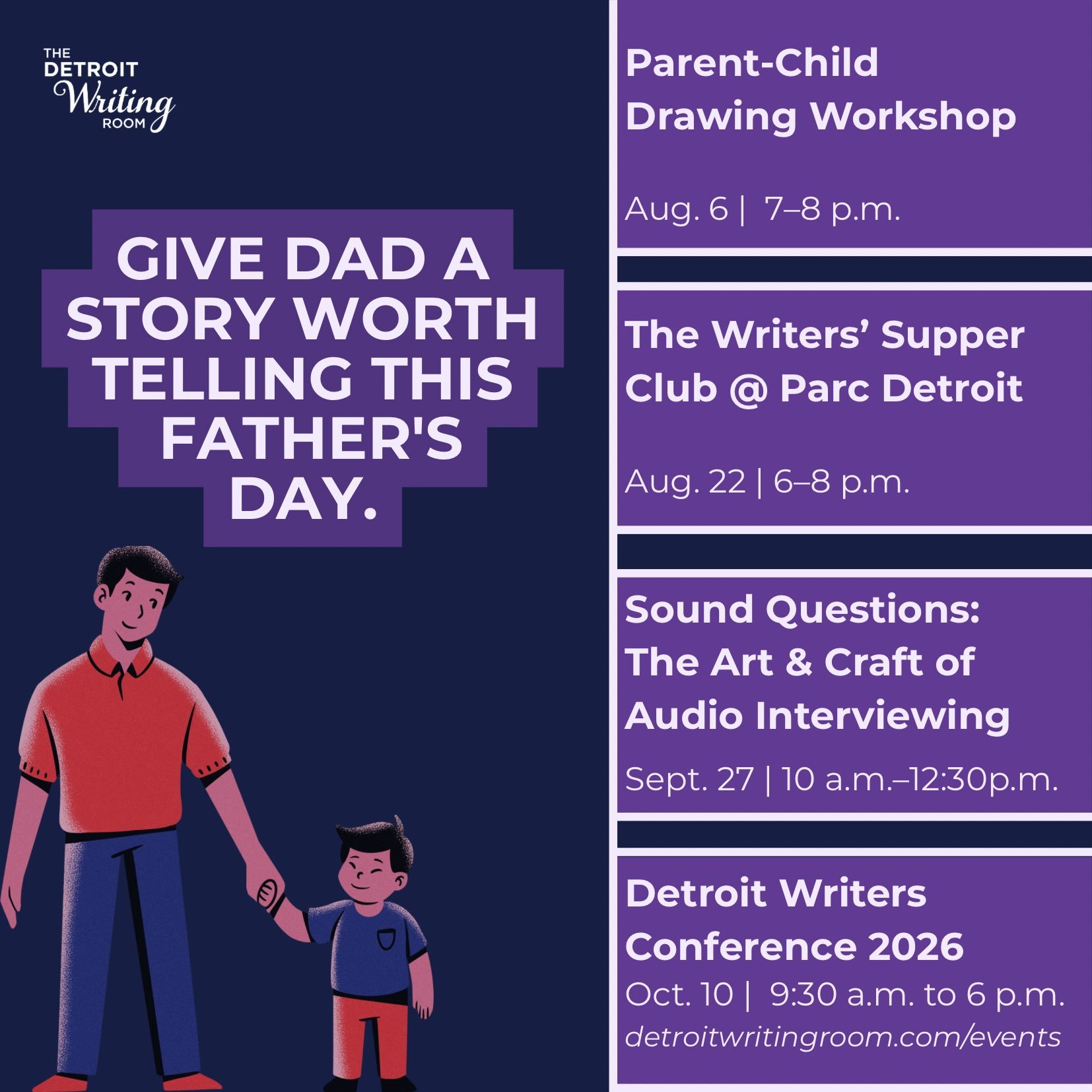 This Father&rsquo;s Day, give Dad a story worth telling.🤍💜

Whether it&rsquo;s a favorite memory, a lesson you&rsquo;ll never forget, or a simple moment that meant everything, take time to celebrate the fathers and father figures who helped shape y