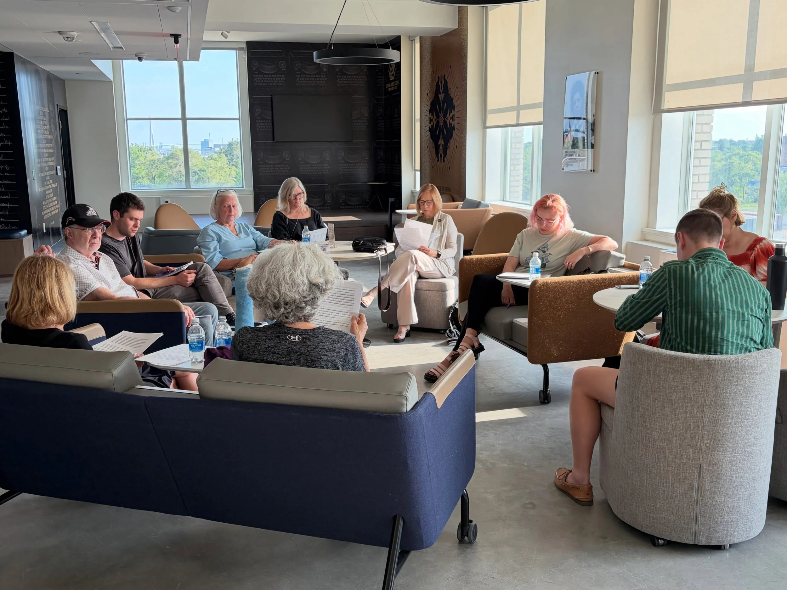 These writers stayed cool inside @michigancentraldetroit  tonight, but their words were on fire!🔥

A special thanks to coach @lauragberman for leading our monthly Writing Group for members!

Our fiction and non-fiction groups meet the last Monday of