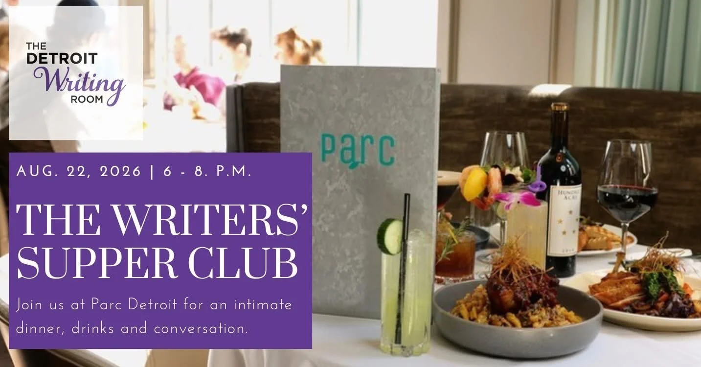 The deadline to get Writers&rsquo; Supper Club tickets has been extended! ✨🍽️

Join fellow writers for an intimate meal and conversation at @parcdetroit on Saturday!

Writers of all genres and experience levels are invited to attend the dinner hoste