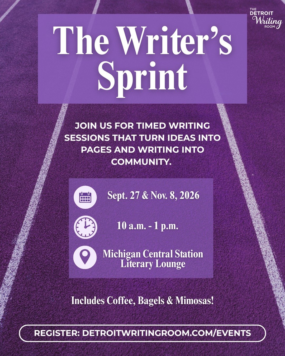 Are you having a hard time focusing on your writing project and need an extra push to make progress? The Writer&rsquo;s Sprint is designed to help you meet your goal with minimal distractions. 

Hosted by DWR workshop leader @jenwillwrite, the event 
