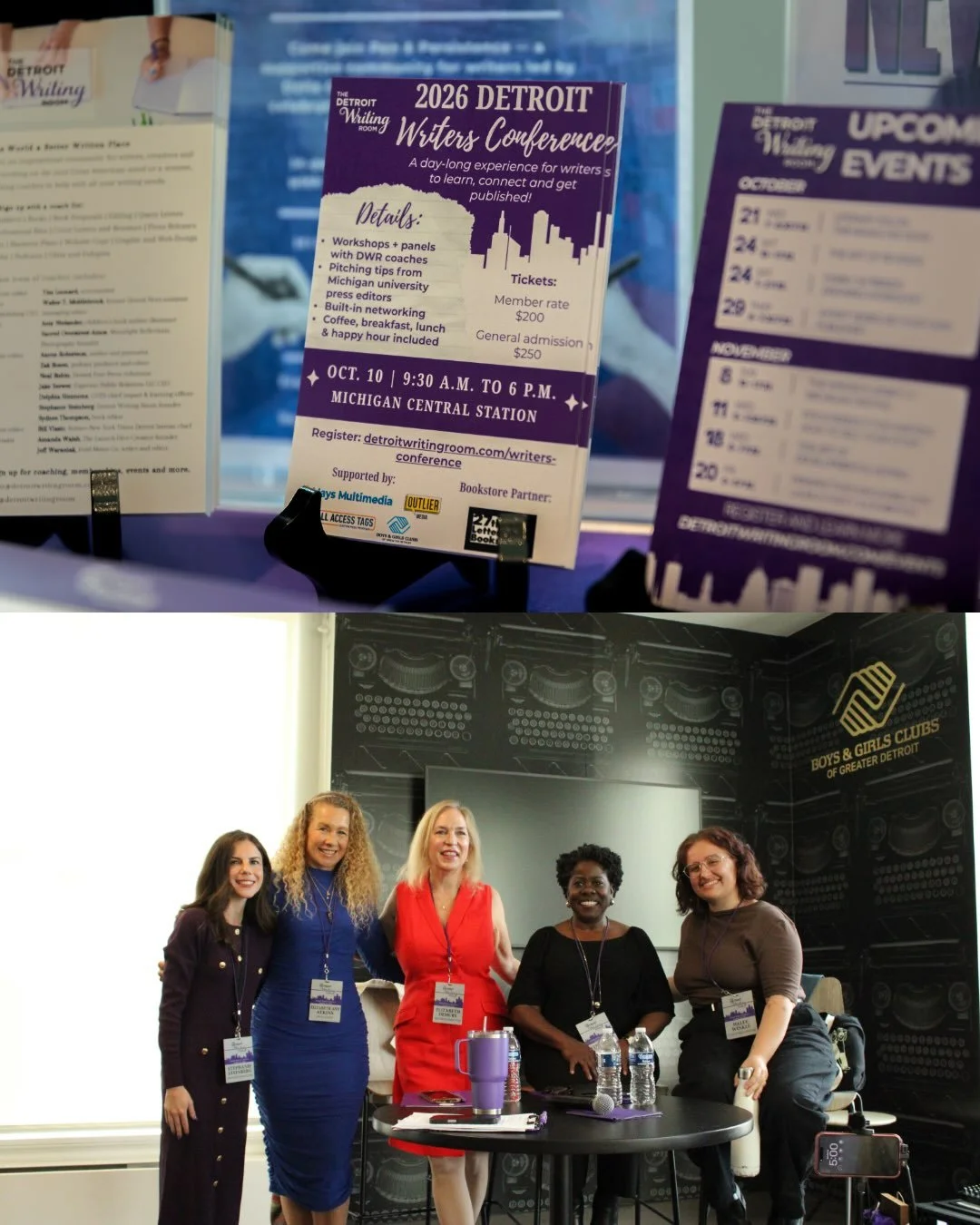 Our Detroit Writers Conference 2026 photos are in! 📸

Thank you @shotwitdmedia and @strwbfi3lds4ever for capturing these moments! Both photographers are alumni of @coachingdetroitforward photography camps, and they did an incredible job telling the 