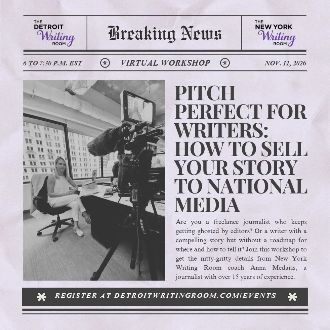Want to get your story published by a major media outlet? Learn how with New York Writing Room coach @AnnaMedaris.

As a former editor at outlets including @usnews and @businessinsider, Anna also knows what catches staff editors&rsquo; eyes &mdash; a