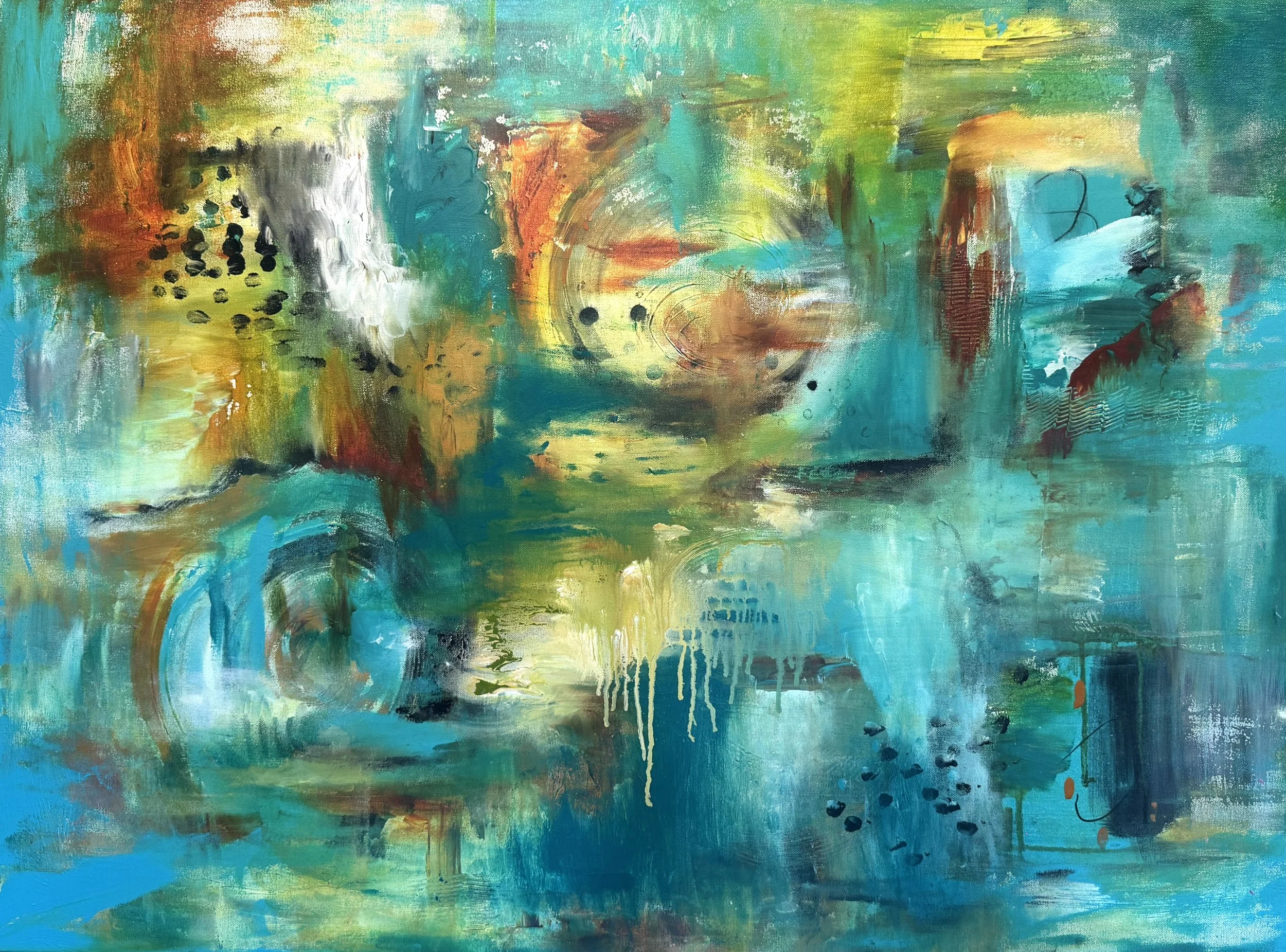 colorful abstract wall art