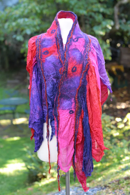 Berry Blast Scrappy Shawl