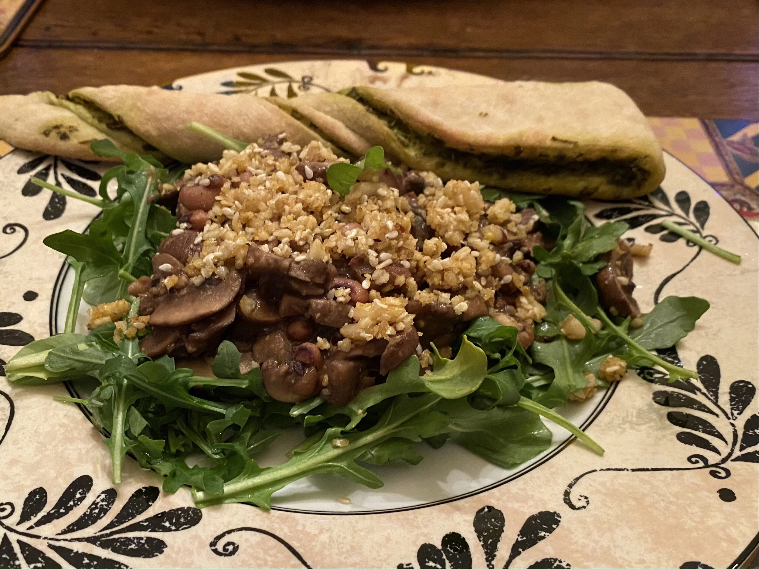 A Forager's meal after a long day in the forest