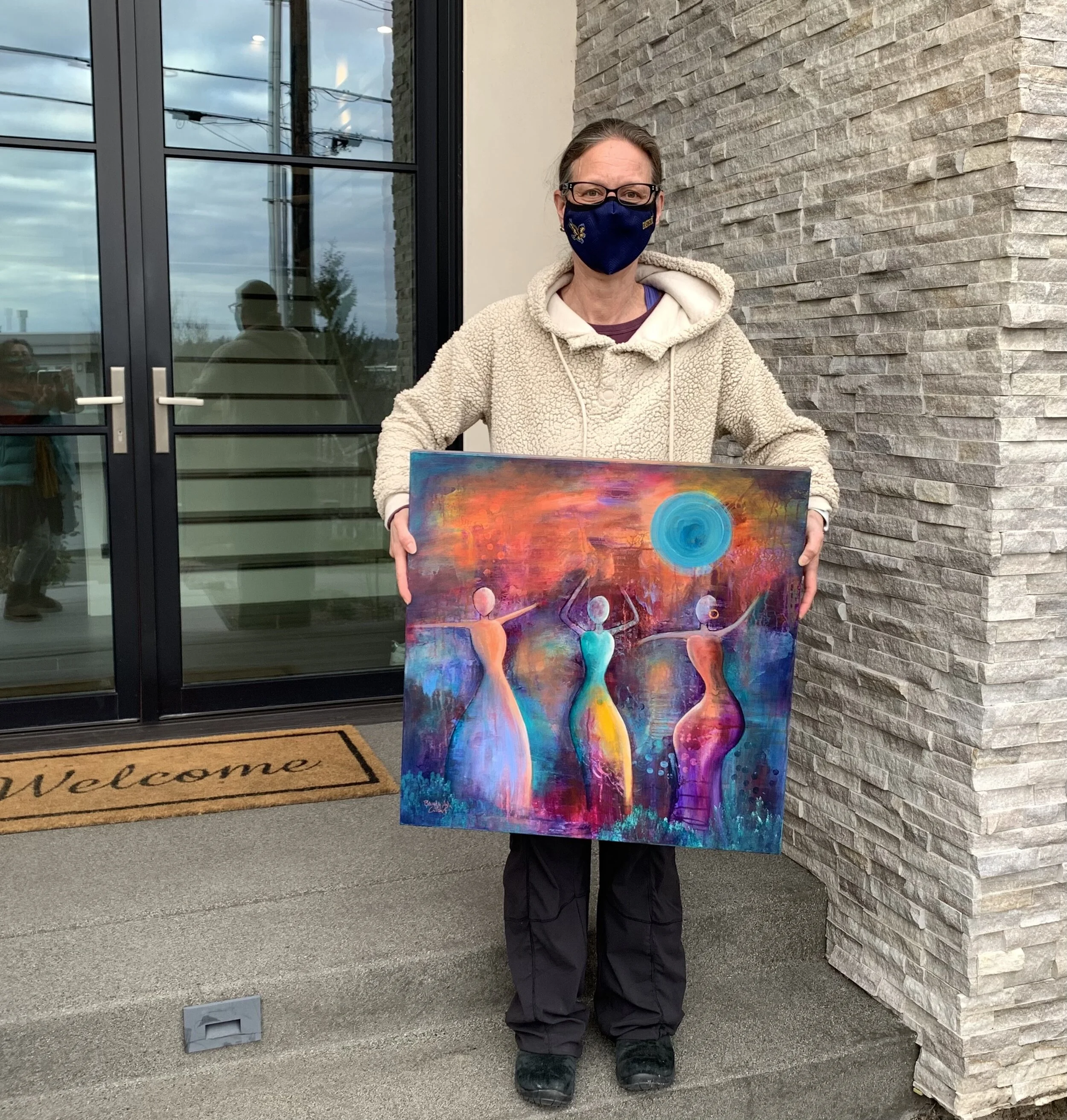 Moon Rises At Sunset