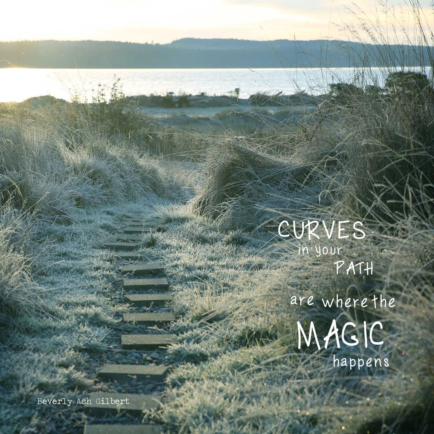 Curves In Your Path Greeting Cards