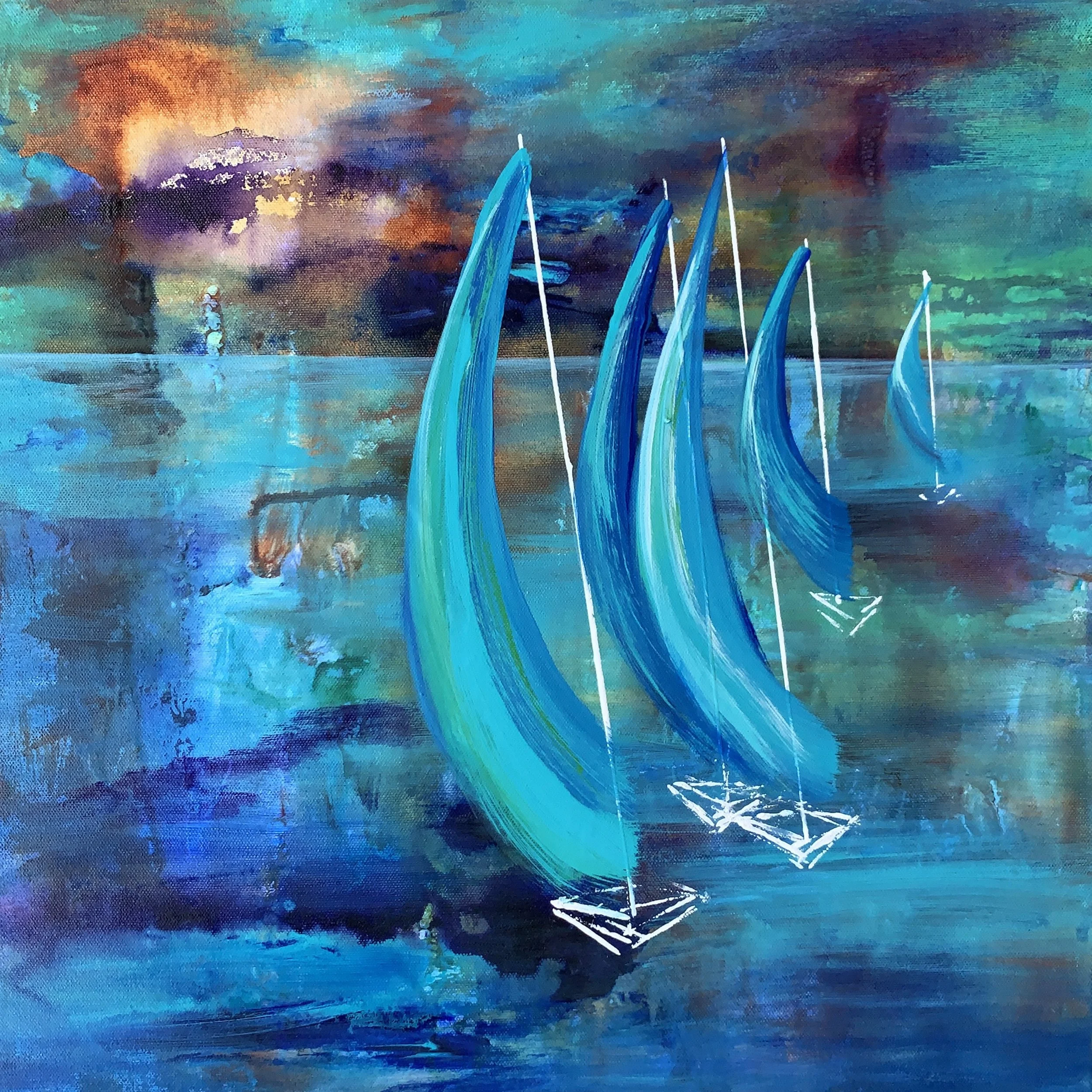Sailing Into The Night - Art Print