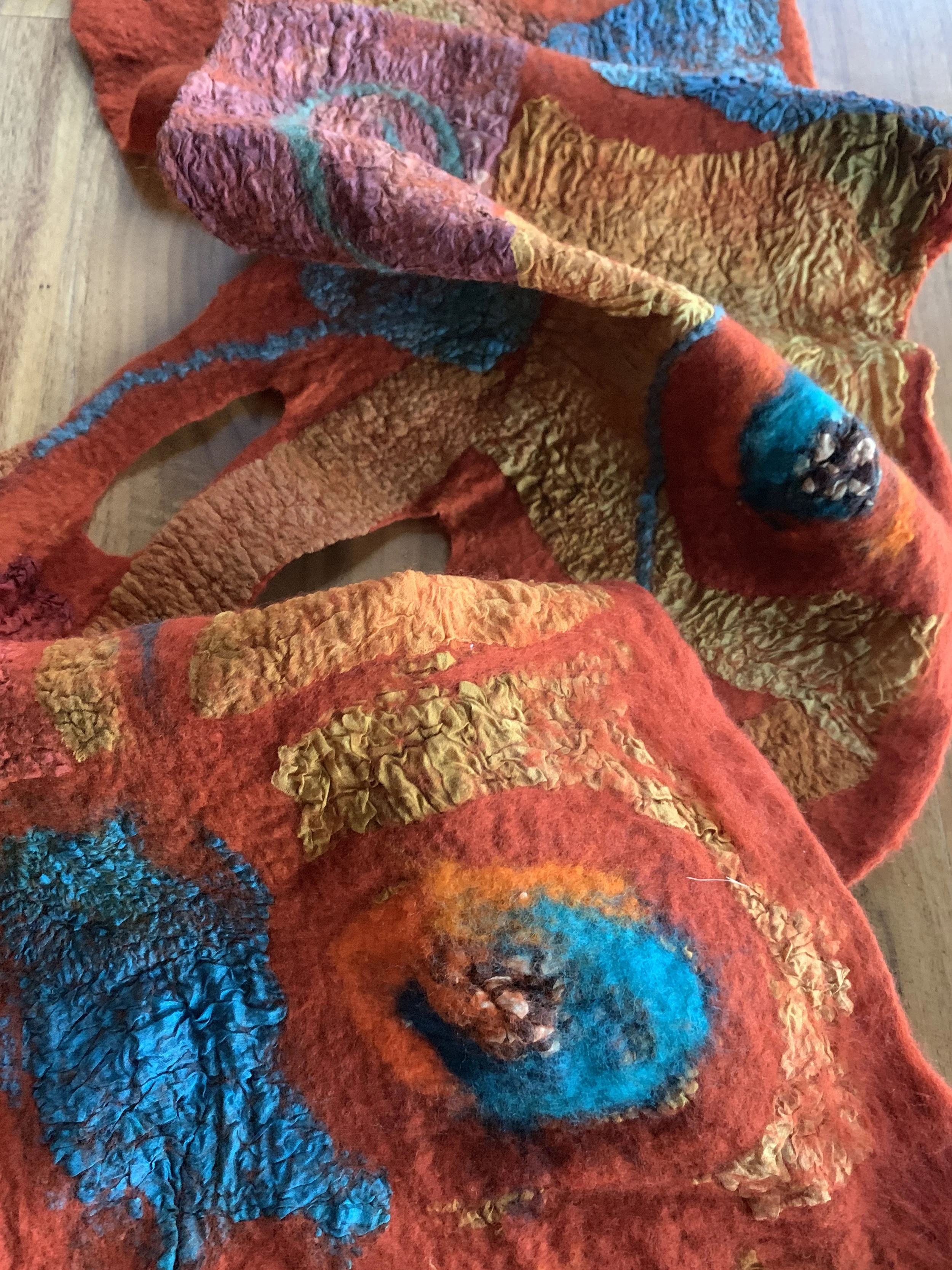 Decorative Elements Shawl - Orange Citrus