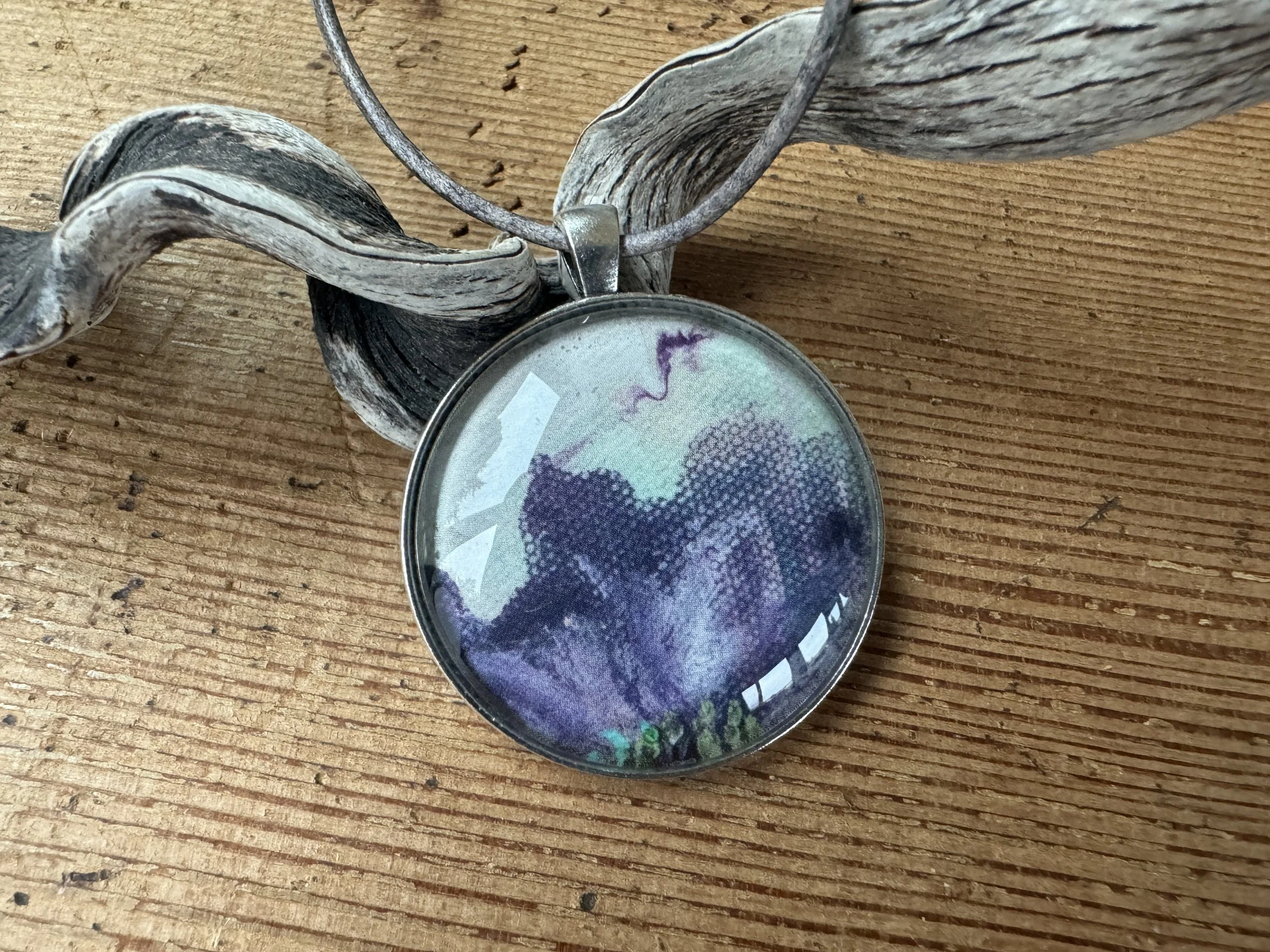 Art Under Glass - Amazing Grey Poppy Field, Set 2