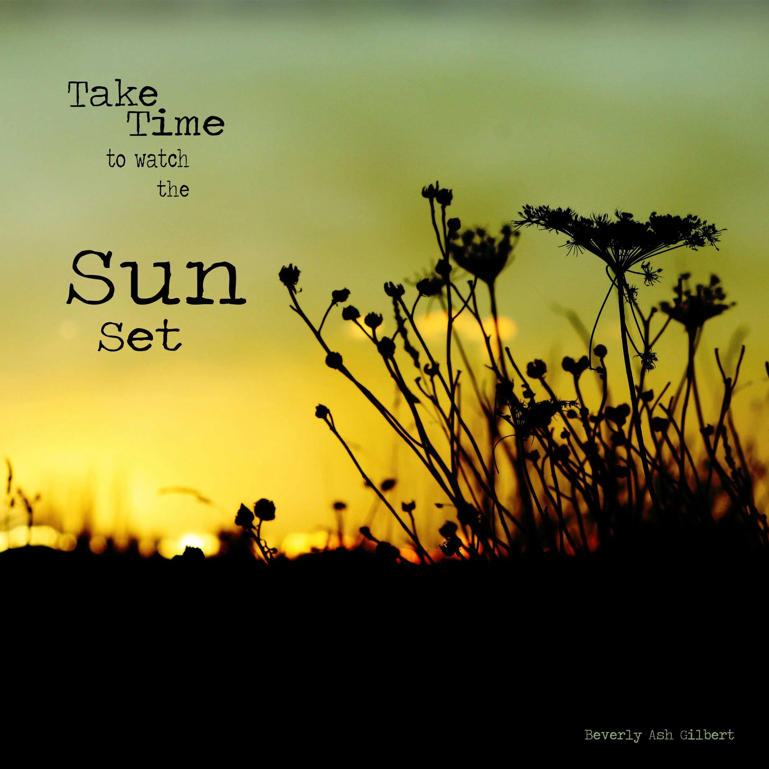 Art and Words - Take Time print