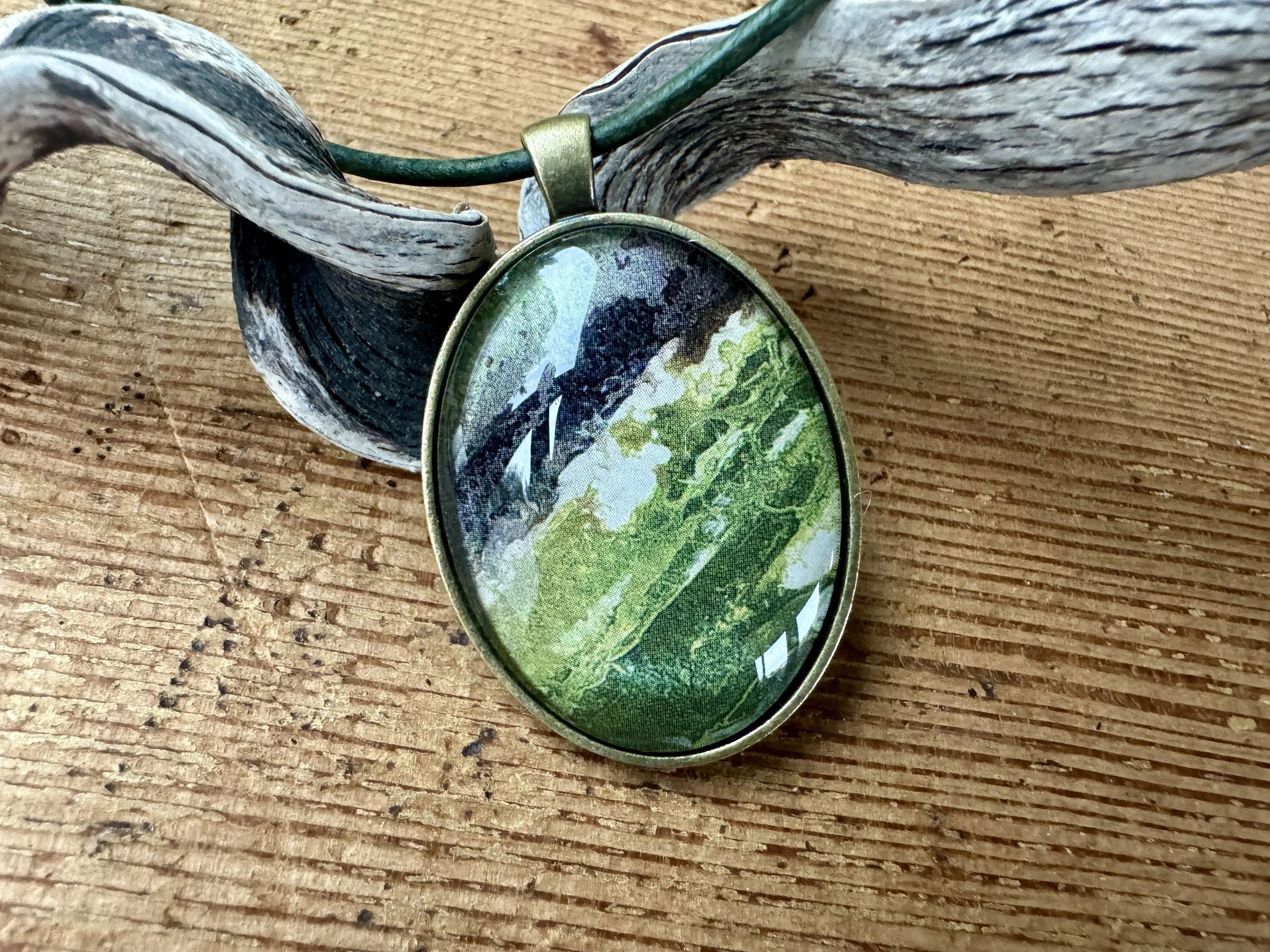 Art Under Glass - A Touch of Moss - Set 1