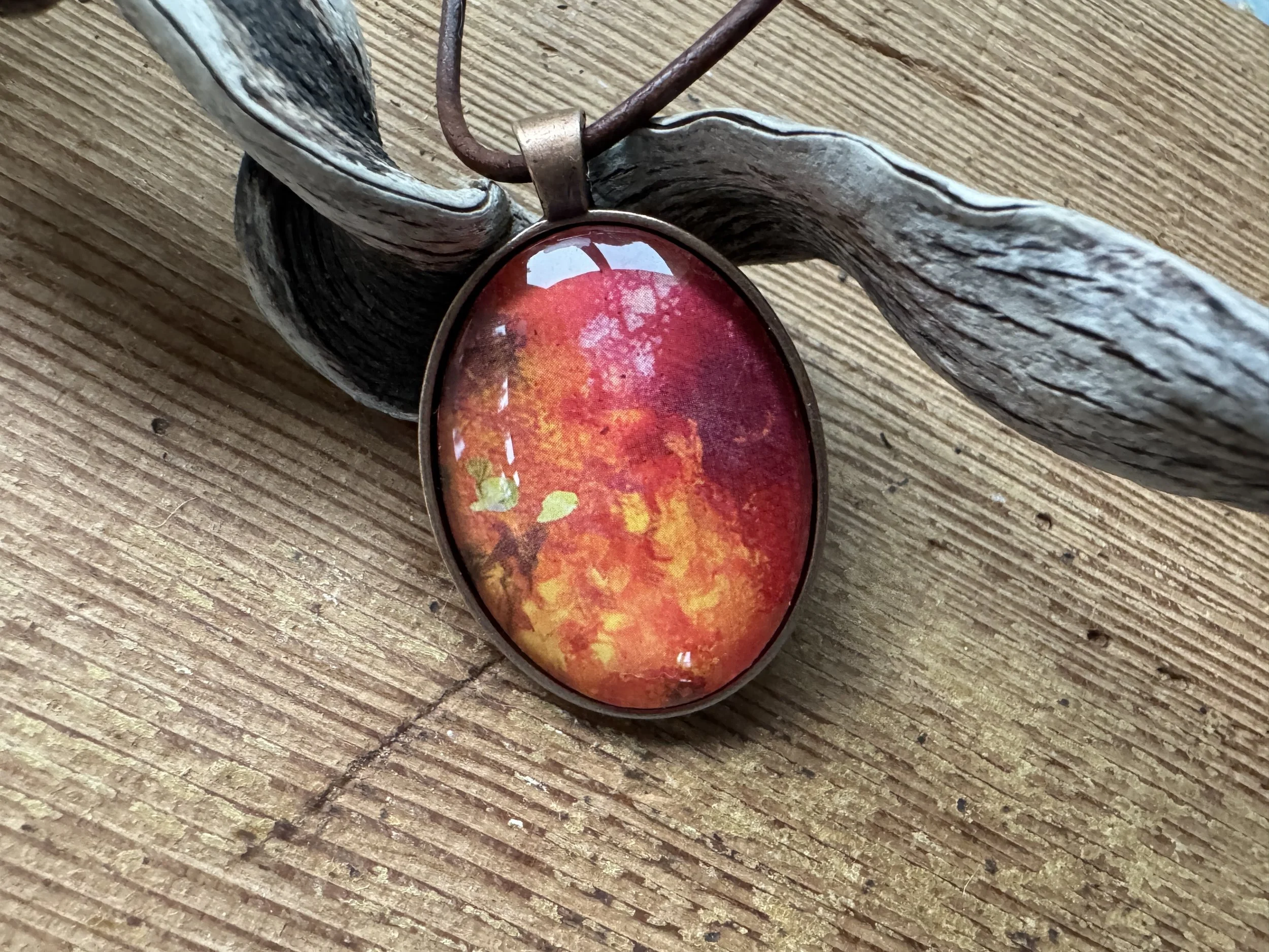 Art Under Glass - The Garden Glows In Moonlight Set 2