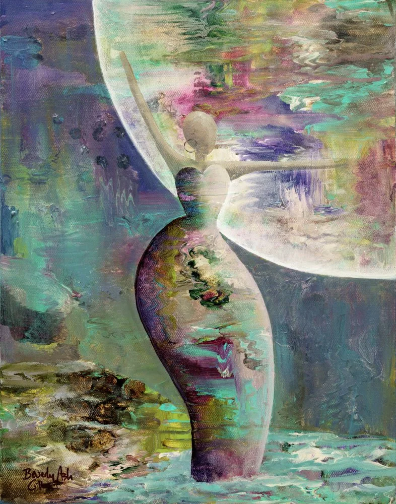 She Dances In The Ocean Mist - Art Print