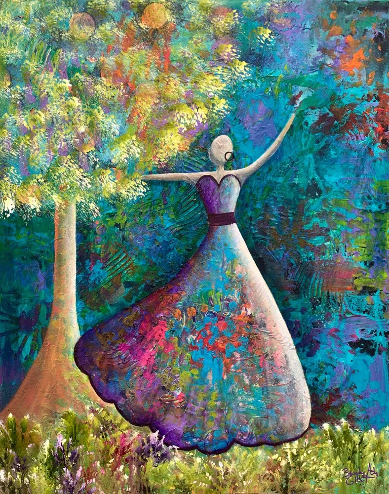 She Dances Through the Orchard