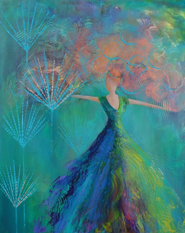 Dancing With Fireworks Print