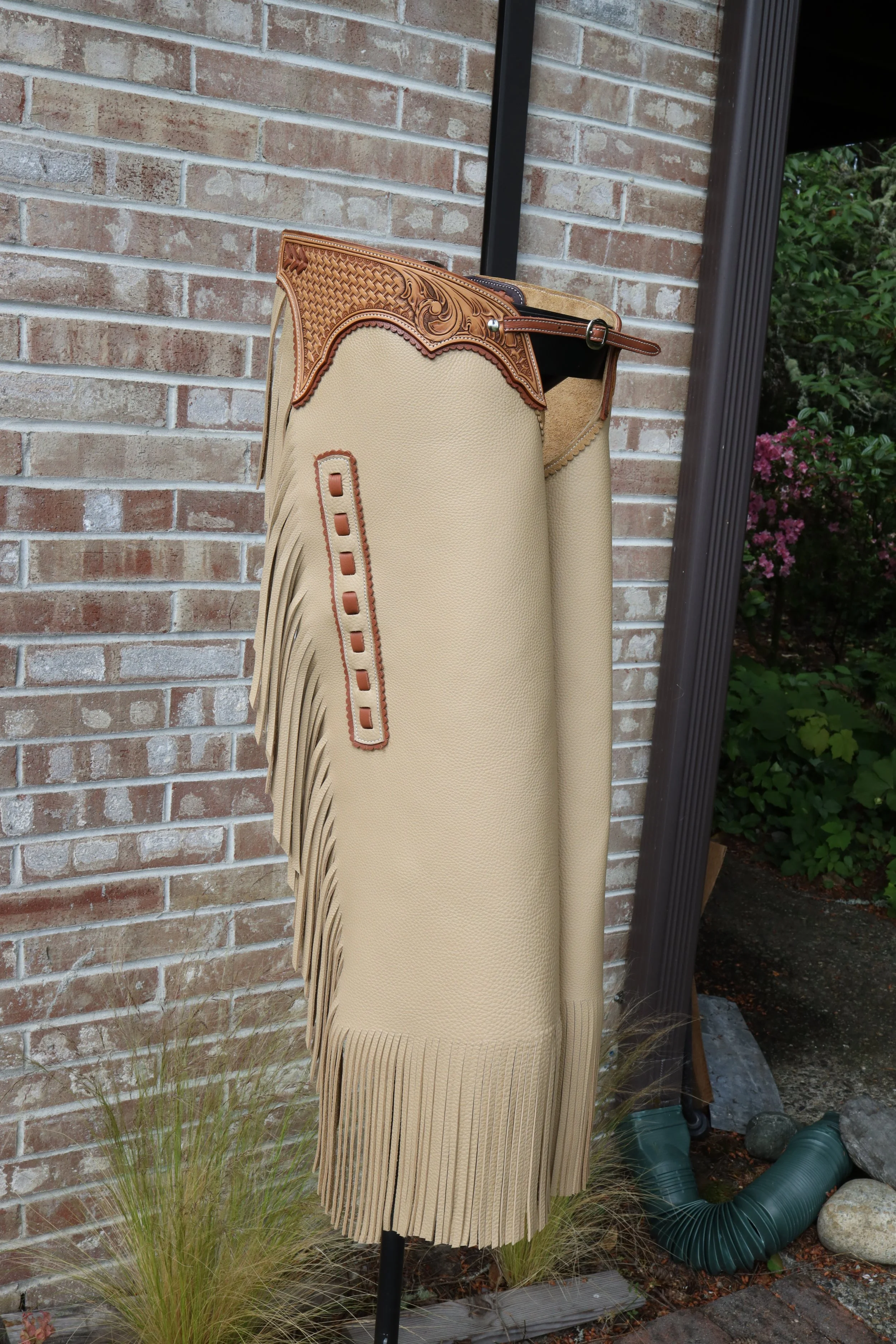 Carved and Stamped Short Chaps