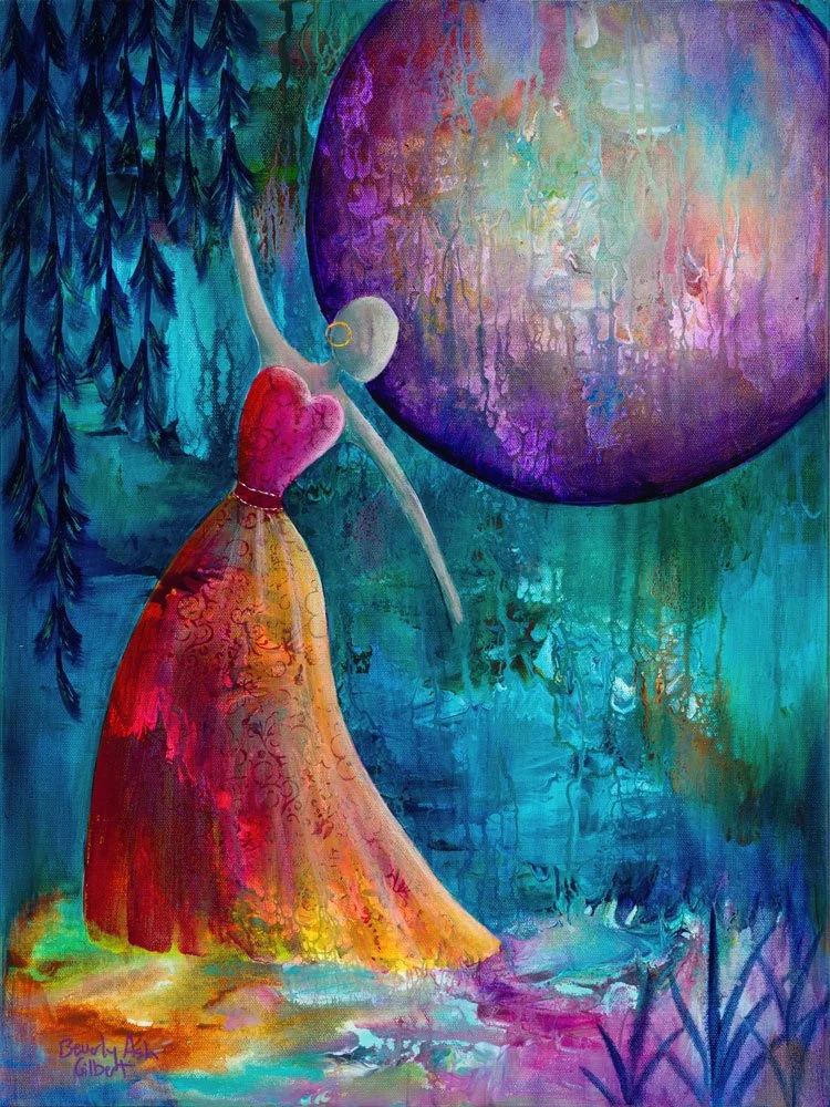 Dance As If Only The Moon Is Watching Print