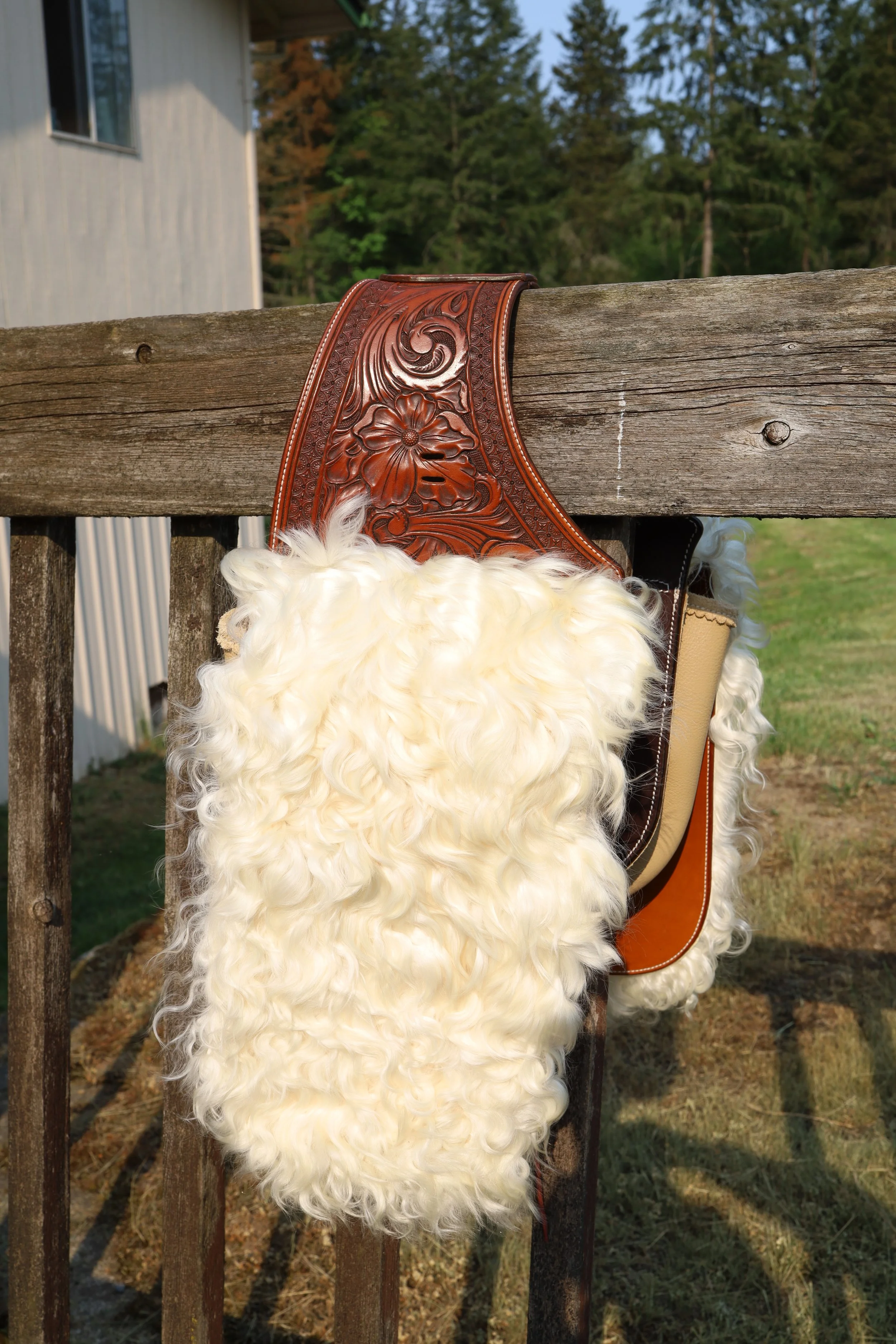 Turkish Angora Wooly Saddlebags