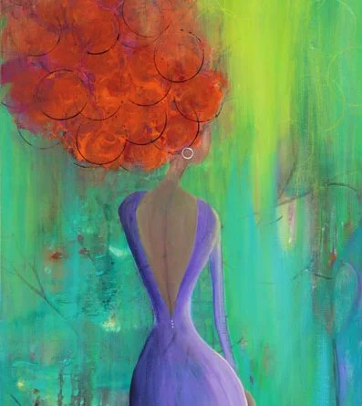 She Brought Flowers To The Party - Art Print