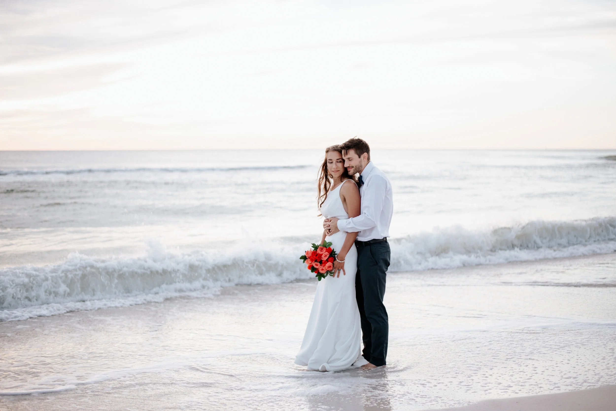 Intimate Beach Wedding at Anna Maria Island, Florida | Sarasota Wedding Photographer  | Mathew + Tetiana