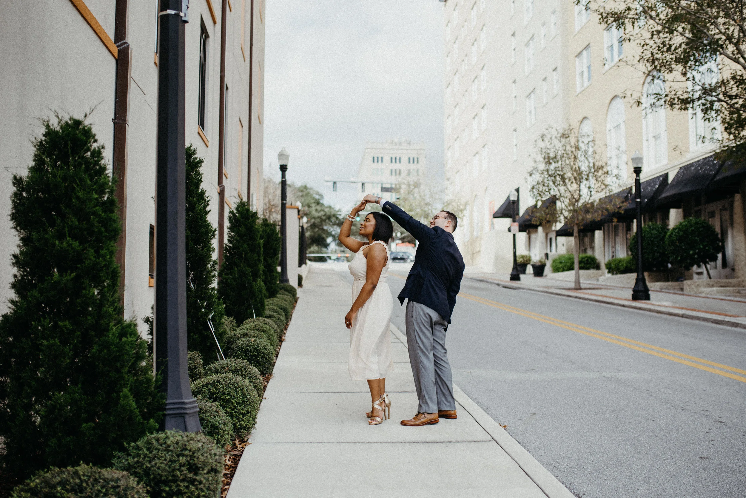 Urban Winter Engagement Session in Downtown Lakeland, Florida -21.jpg