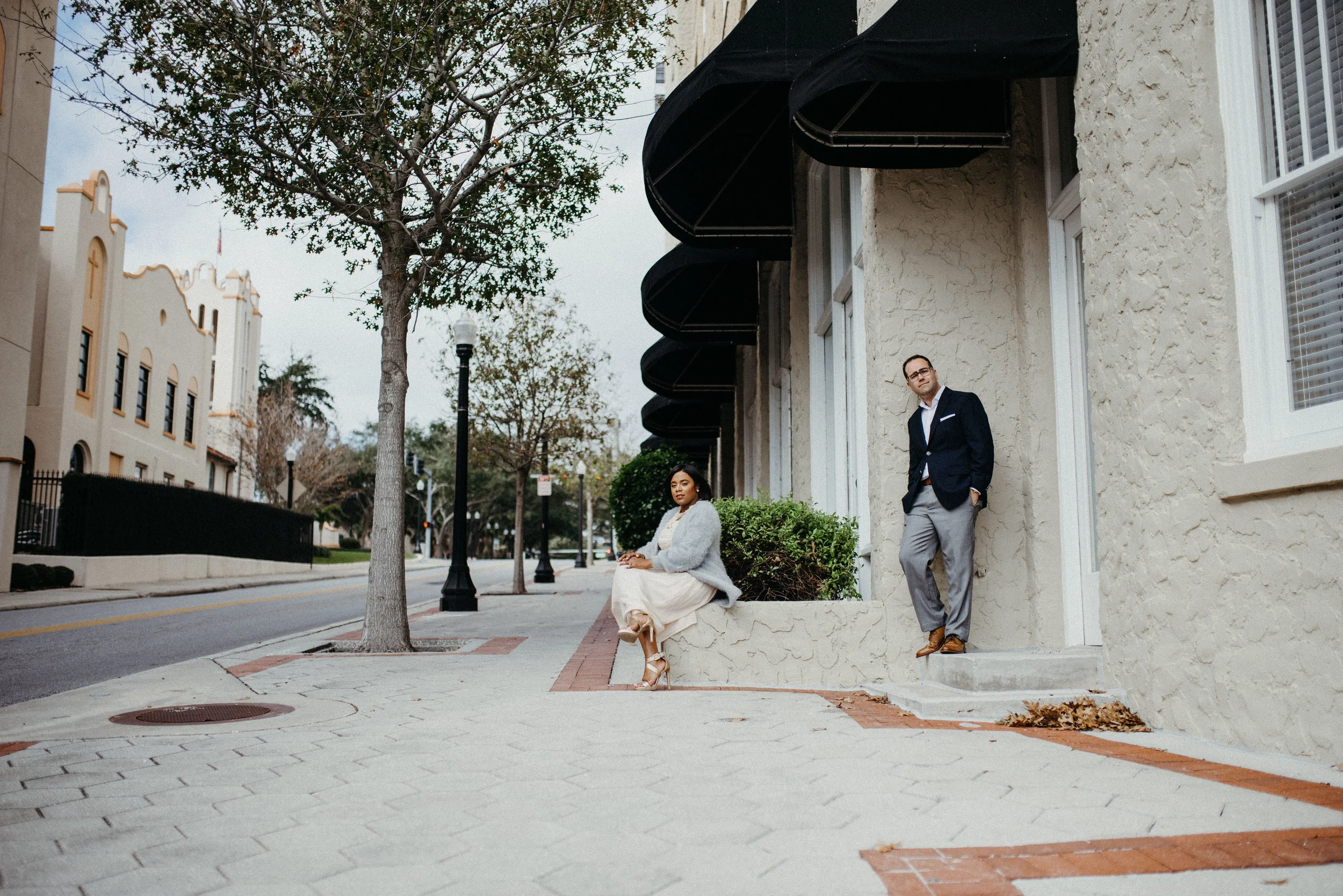 Urban Winter Engagement Session in Downtown Lakeland, Florida -22.jpg