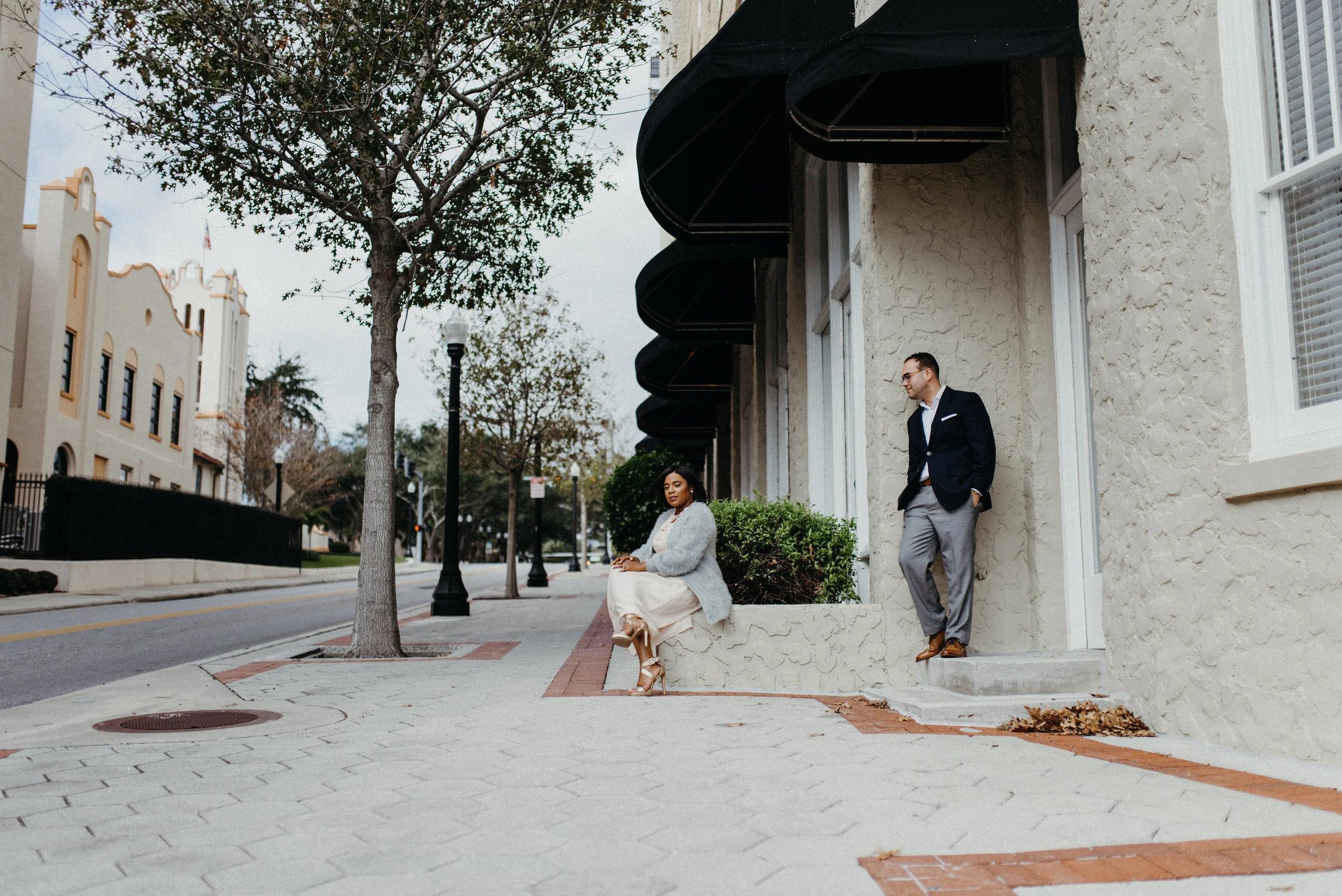 Urban Winter Engagement Session in Downtown Lakeland, Florida -24.jpg