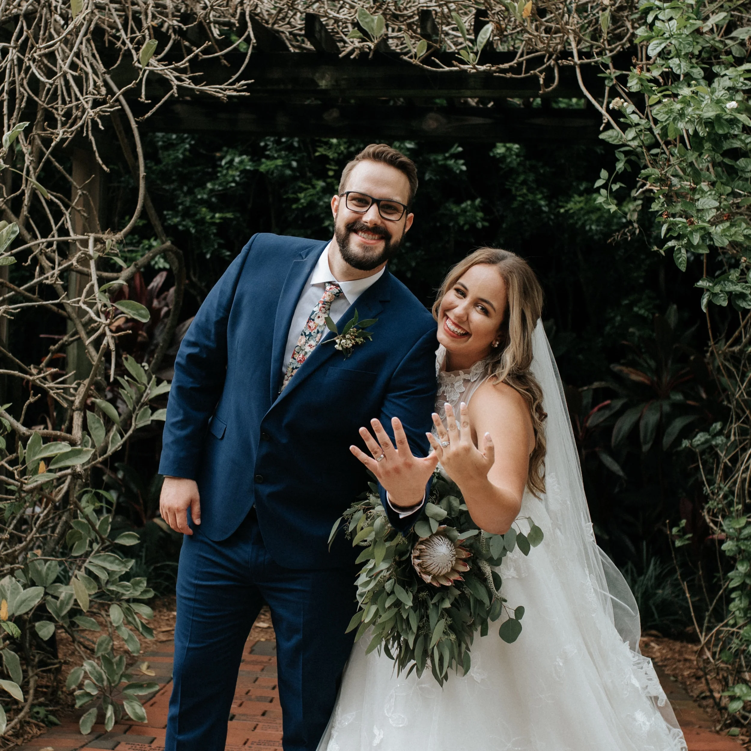 Summer Wedding At Sunken Gardens | St. Pete Florida Wedding Photographer | Danica + Chris