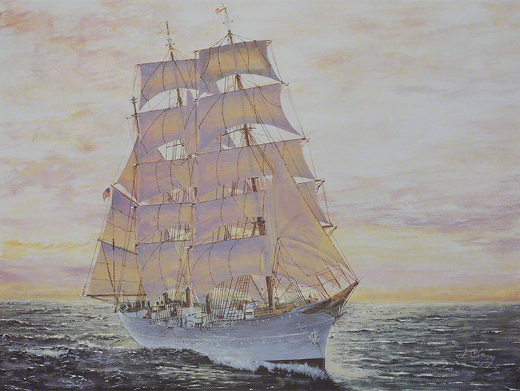 painted ocean painted ship