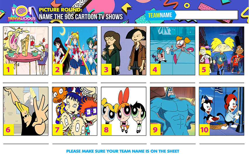 Trivialicious 80s 90s Music Tv Printable Trivia Question Pack Trivialicious Trivia Packs