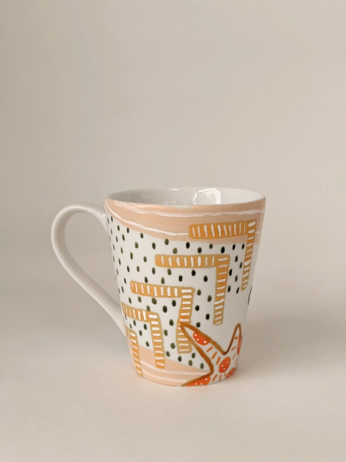 ESJ x Kassandra Ruiz Thrifted Hand-Painted Coffee Mugs