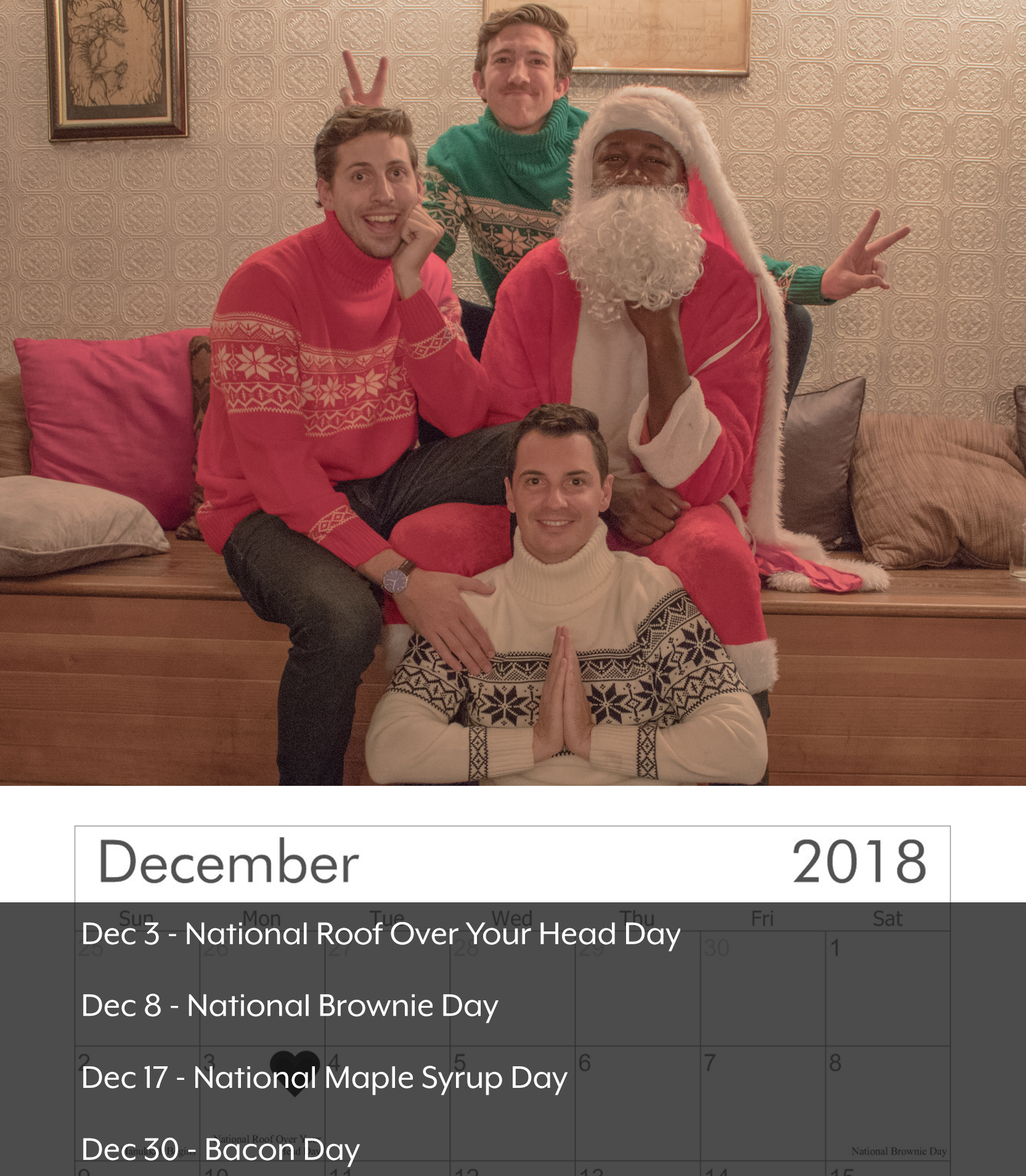 Obscure Holiday Calendars — Connor Witt