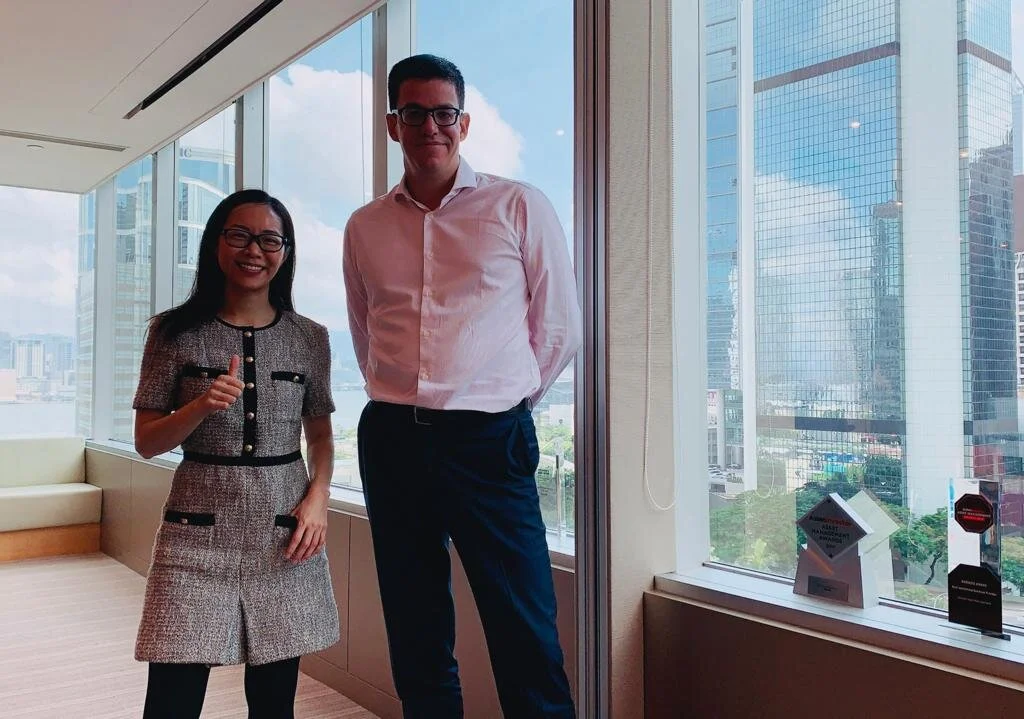 Julien Bernard having Mandarin Class in Hong Kong