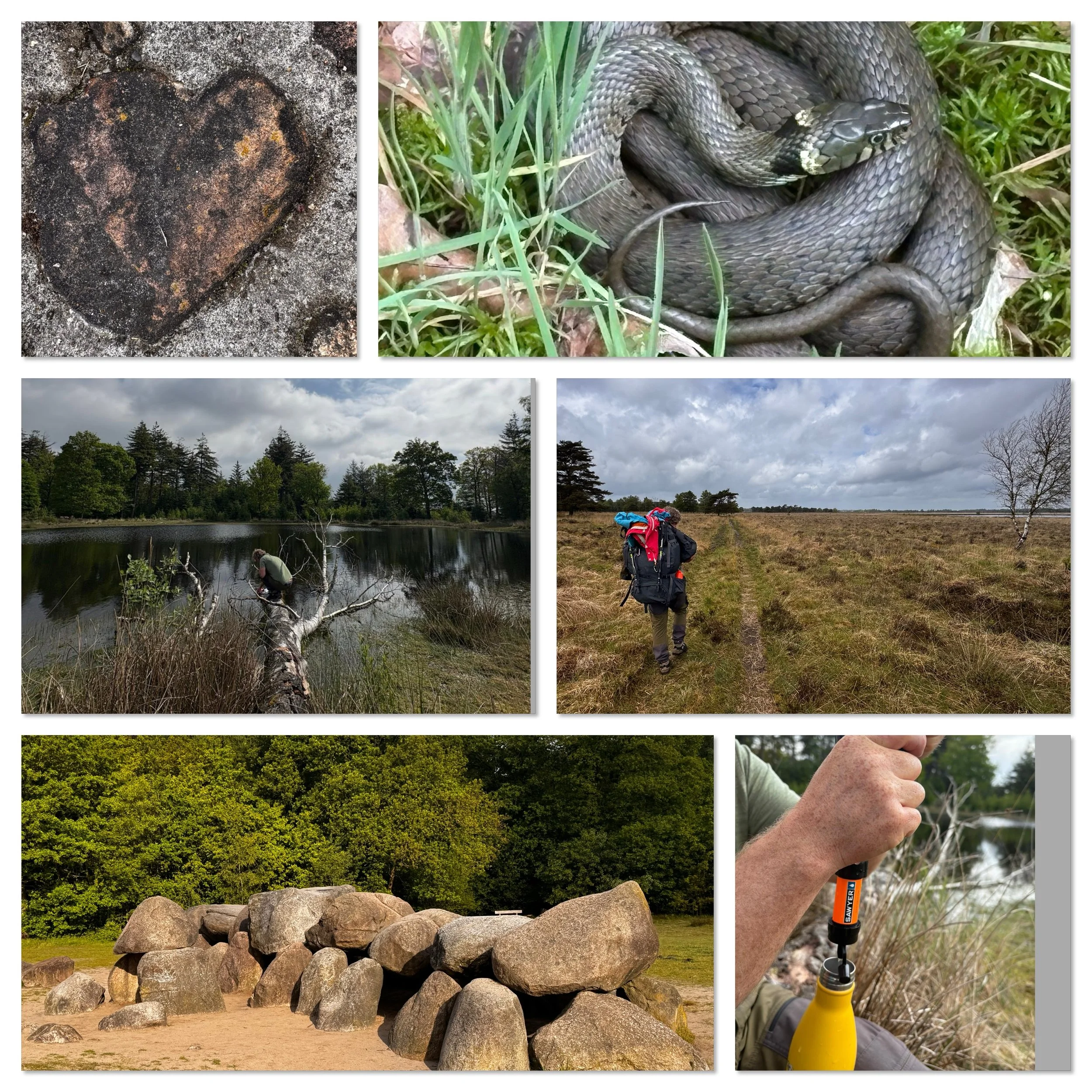 Ik ben weer terug van een eerste mini vakantie in bijna 2 jaar. Twee dagen (17 &amp; 16 km) lopen in het Drenths-Friese Wold. Een @bivvybase avontuur. Wildkamperen mag niet in NL maar dit komt er dicht bij in de buurt. Prachtige omgeving. Water schoo