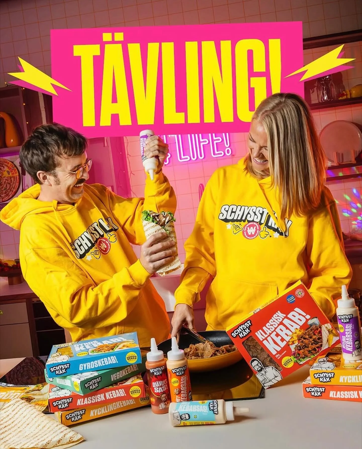 🤩TÄVLING!🤩
Omg, snart äääntligen helg!! 🙌 Vi laddar för en helg full av KEBAB 😍 Vill du också festa loss med oss? Ta chansen att vinna en riktigt smarrig kebabmiddag! 🌯💥
Gör såhär för att ha