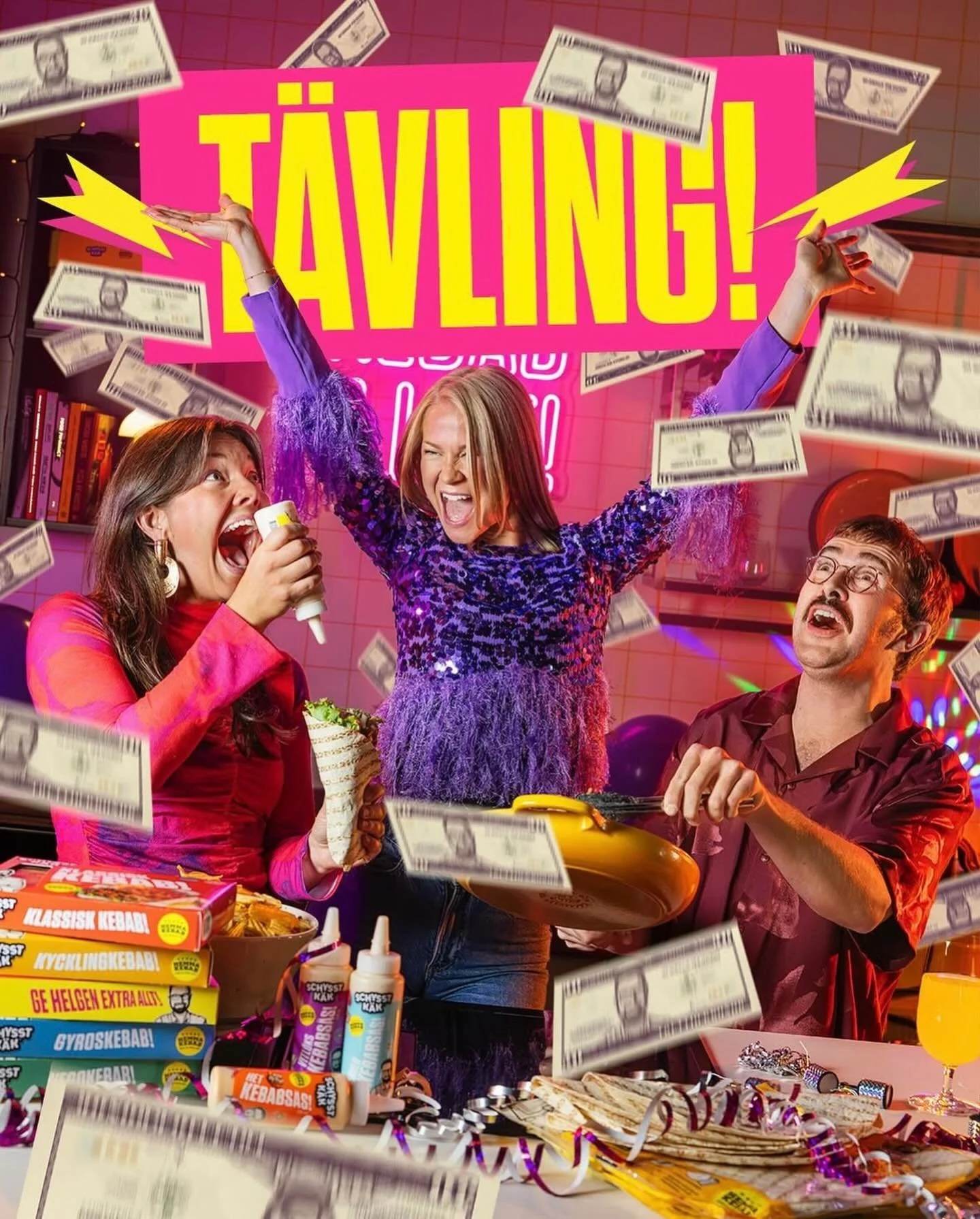 🤩T&Auml;VLING!🤩

Omg, lill&ouml;rdag och snart &auml;&auml;&auml;ntligen helg!! 🙌 Vi laddar f&ouml;r en helg full av KEBAB 😍 Vill du ocks&aring; festa loss med oss? Ta chansen att vinna en riktigt smarrig kebabmiddag! 🌯💥

G&ouml;r s&aring;h&aum