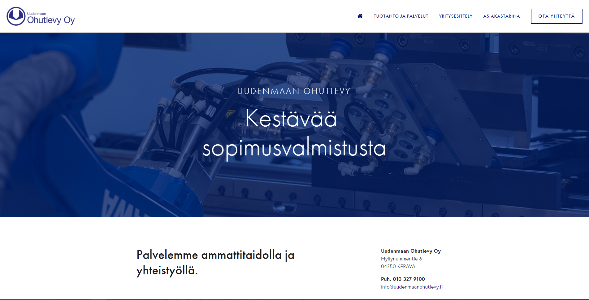 Uudet nettisivumme on julkaistu