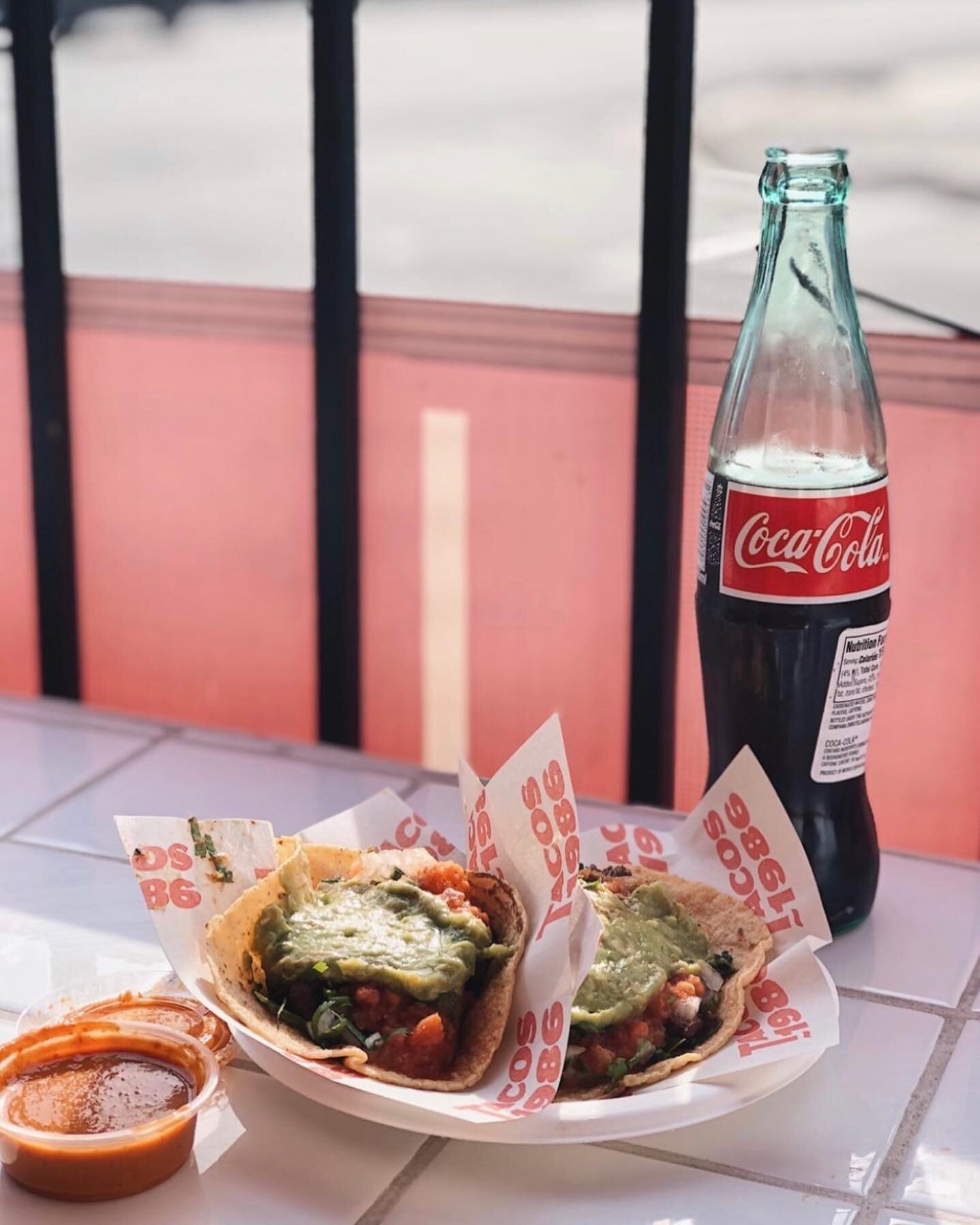 WE ARE OPEN FOR DINE IN - THANK YOU FOR THE CLOSE UP @rainyromero #DosTacos #UnaCoca #Provecho #WeLoveYouLA