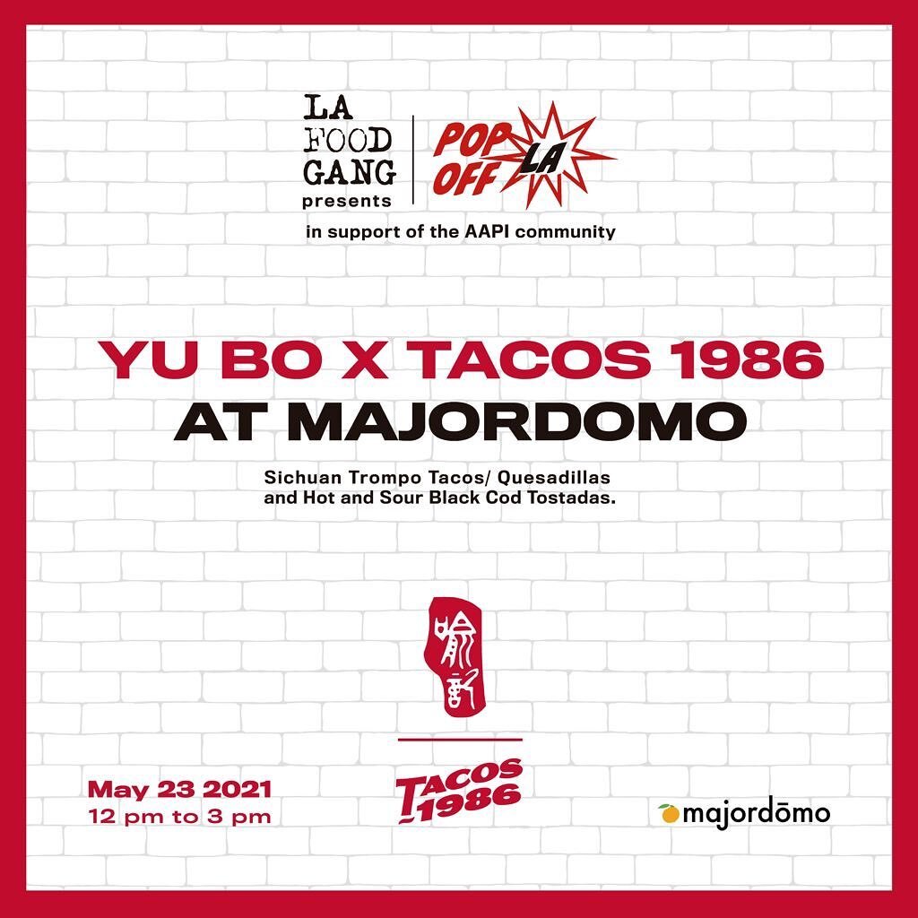 THANK YOU @popoffla FOR PUTTING THIS EVENT TOGETHER IN SUPPORT OF THE AAPI COMMUNITY - WE&rsquo;RE HONORED AND HUMBLED TO COLLABORATE WITH @chefyubo AND TO BE BACK AT @majordomola #SoldOutEvent