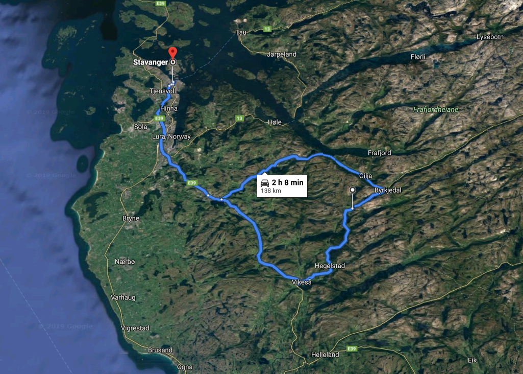 Stavanger-Gloppedalsura-Stavanger. A must roadtrip for all lovers of driving sports cars!