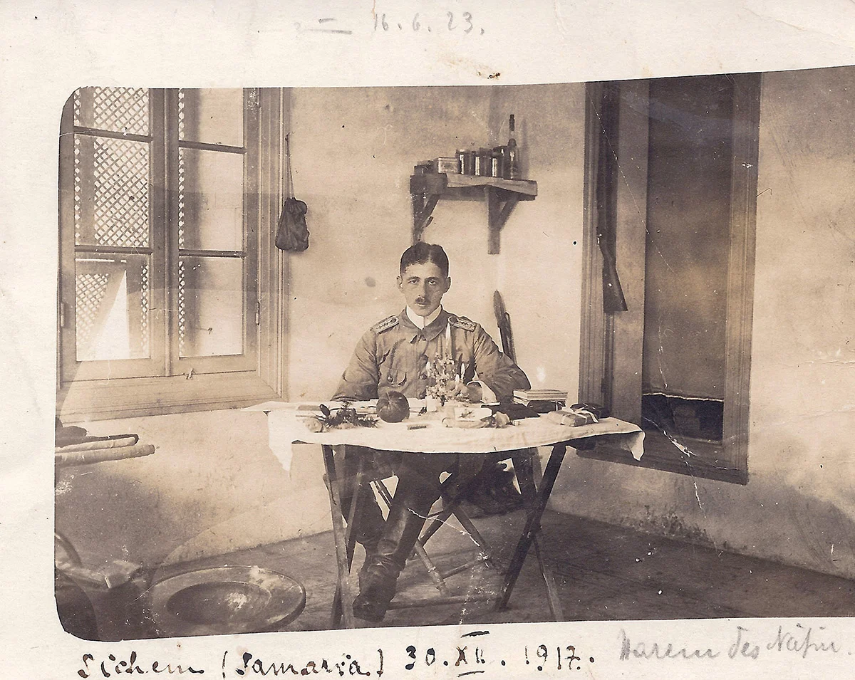 Nathan Wolf in Samaria, 30. 12. 1917