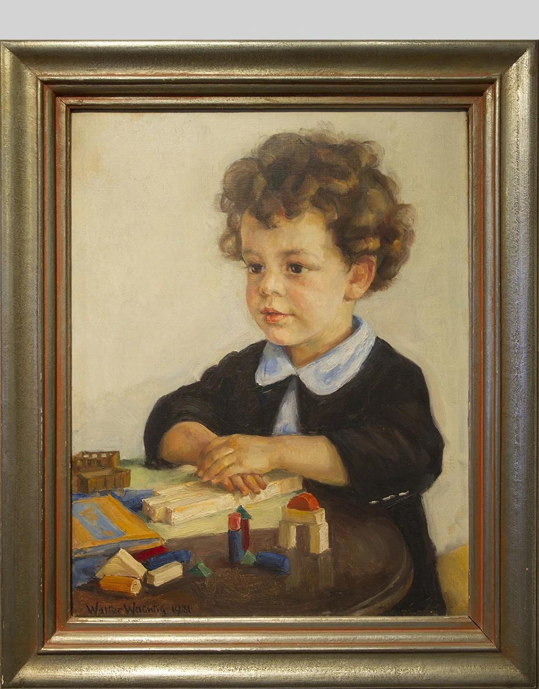 Walter Waentig, Portrait Gert Wolf, 1931. Öl auf Leinwand