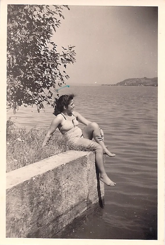 Beim Baden am Horn, Sommer 1945