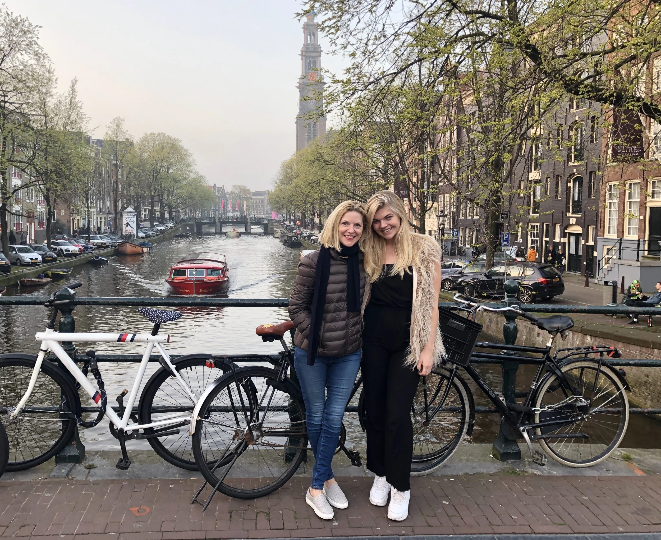 Haley & me on one of the MANY canal bridges. The Pulitzer Hotel and the Anne Frank House are both located in the area behind this bridge…