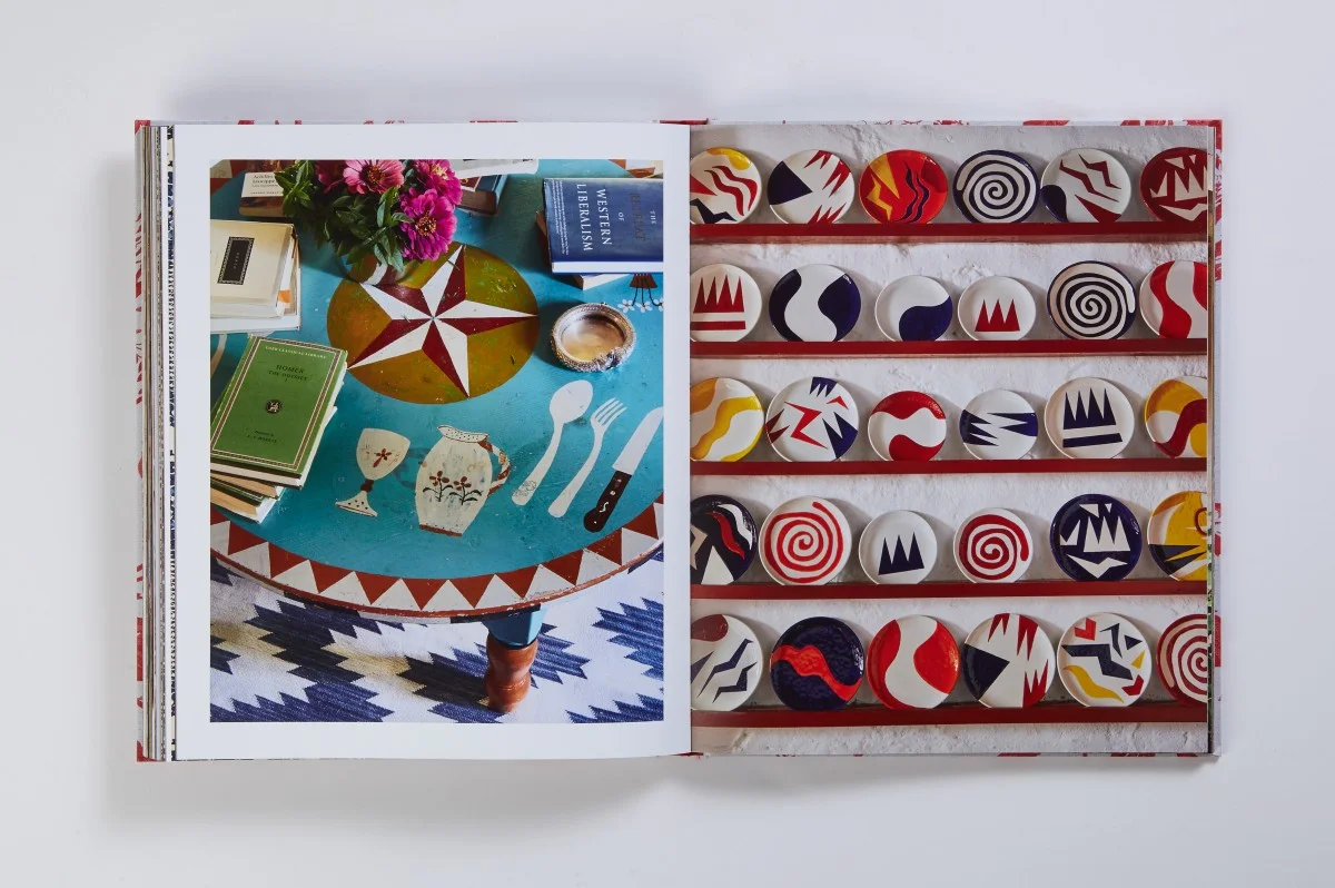 Like her textiles, Lisa’s eye for design includes a lot of pattern & happy jumble of color.