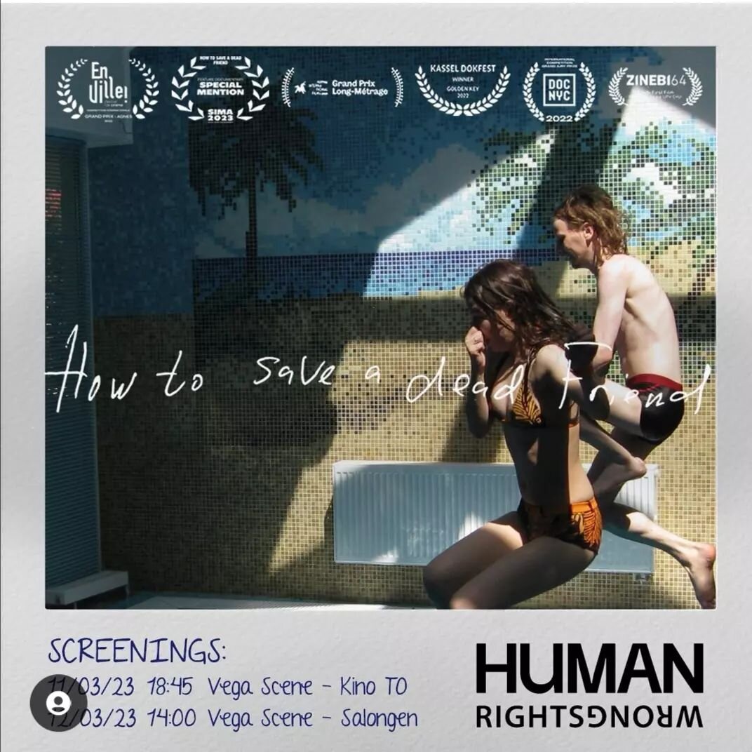 If you're in Oslo you can (if you run) catch @how_to_save_a_dead_friend on the big screen at the wonderful @humanidff today.